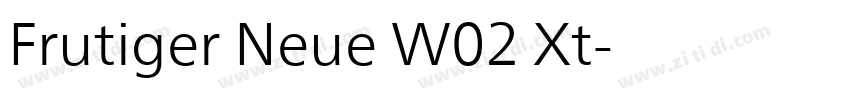 Frutiger Neue W02 Xt字体转换